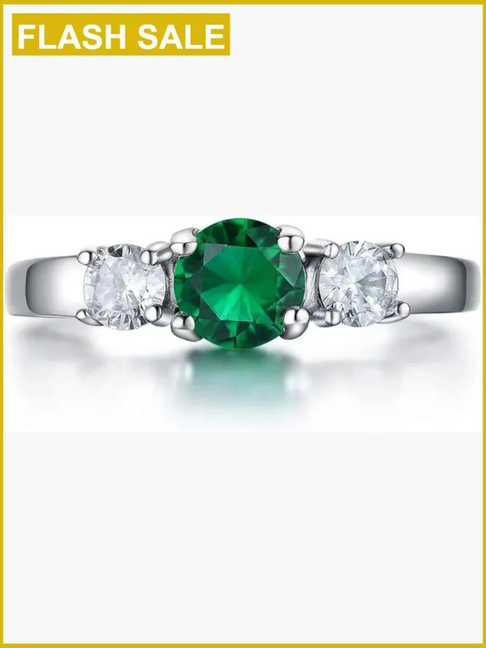 Birthstone Ring Cubic Zirconia Stainless Steel Girls Jewelry Size 3